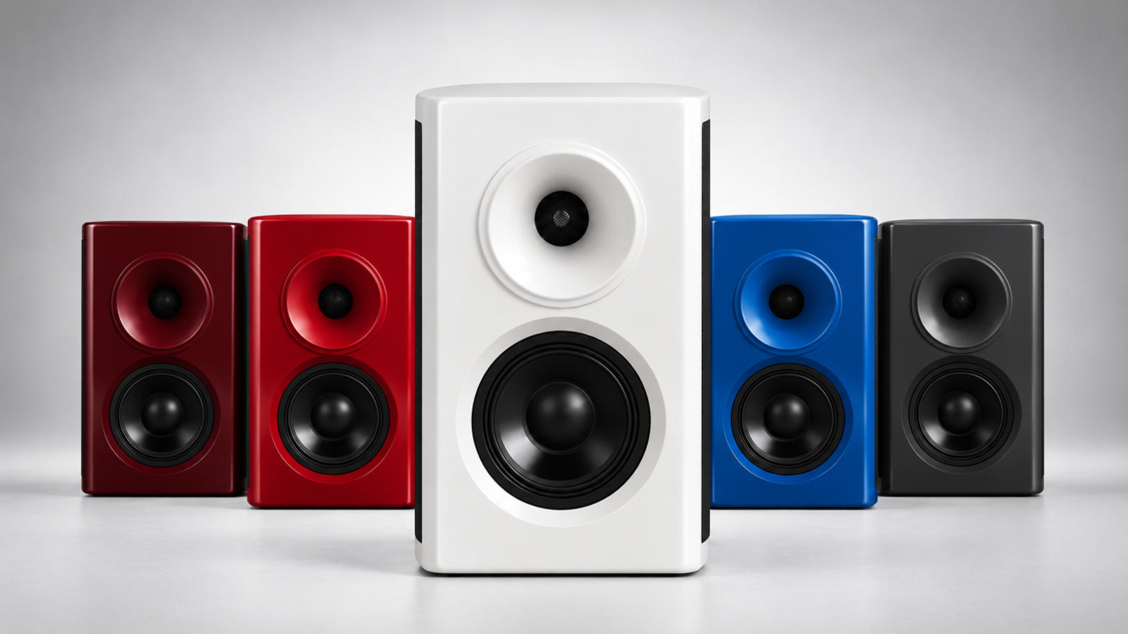 BoXXeR DM-1 loudspeakers in custom colours