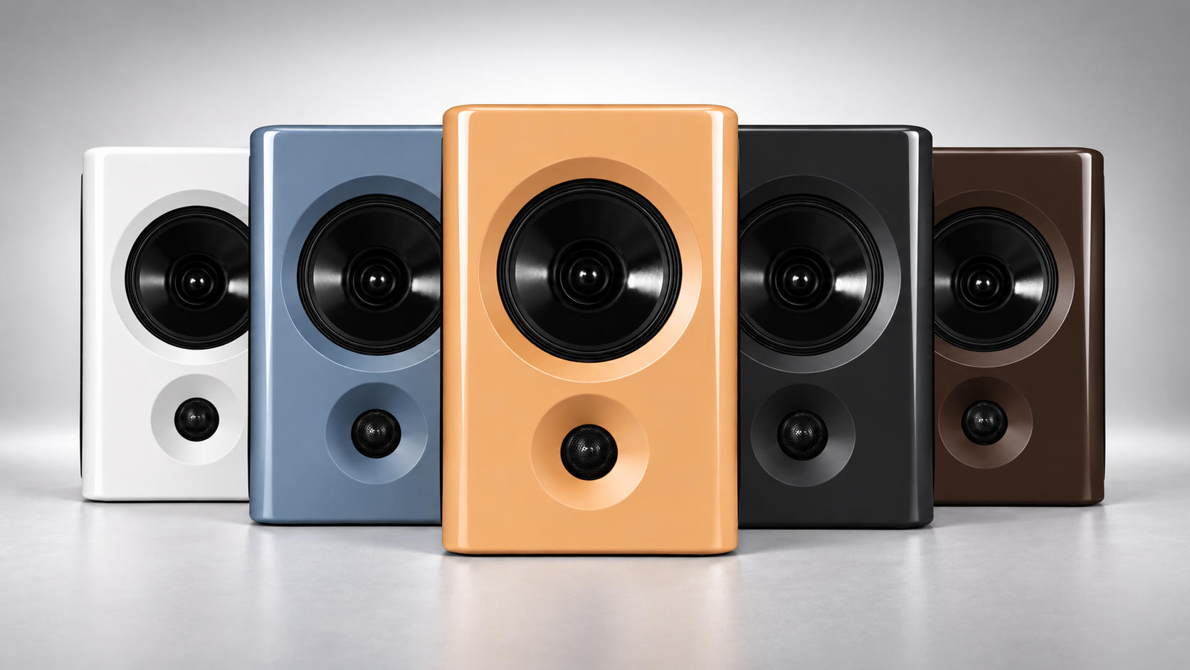 BoXXeR HM 0.6 loudspeakers in custom colours.