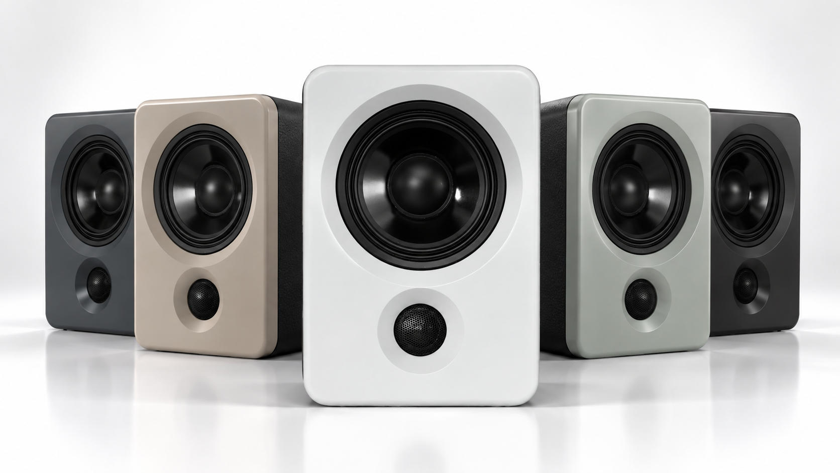 EBTB BoXXeR Mini 5 loudspeaker in a selection of custom colours