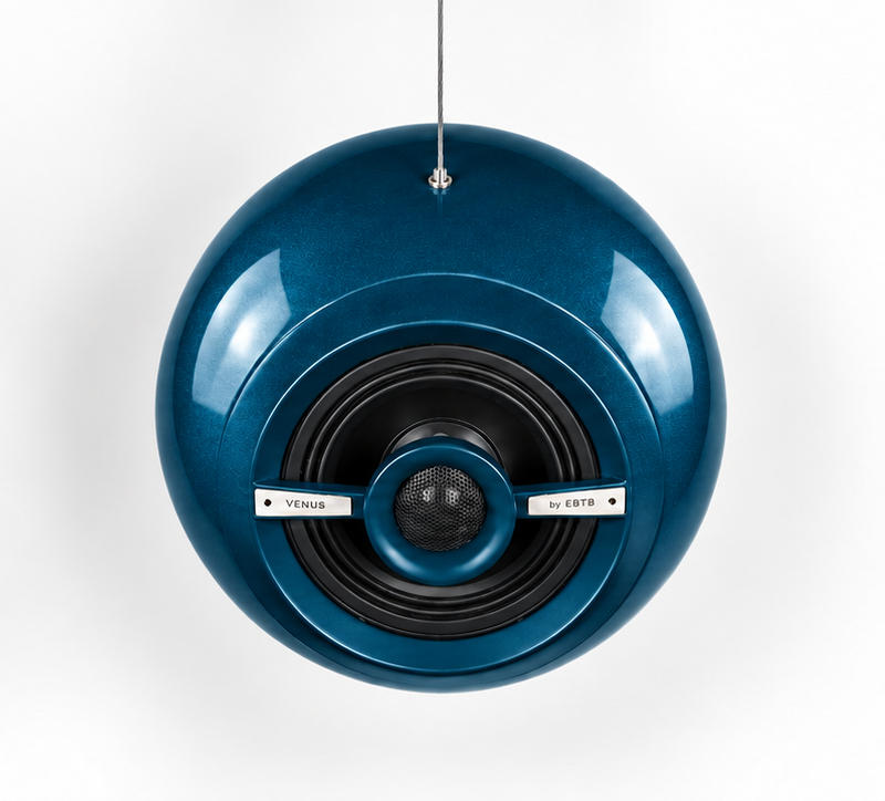 EBTB Venus LV8 loudspeaker in a gloss metallic blue finish